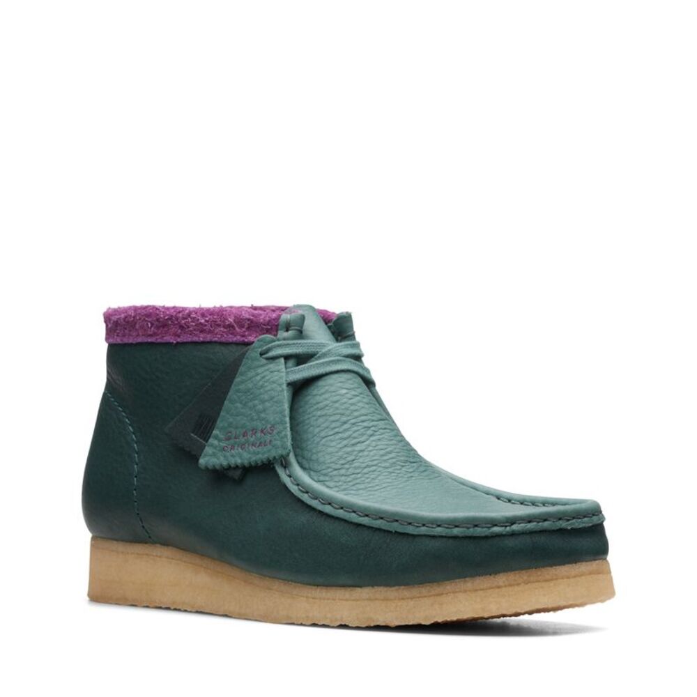 Clarks Mens Wallabee Boot Green Boots (NWT) - Picture 2 of 6
